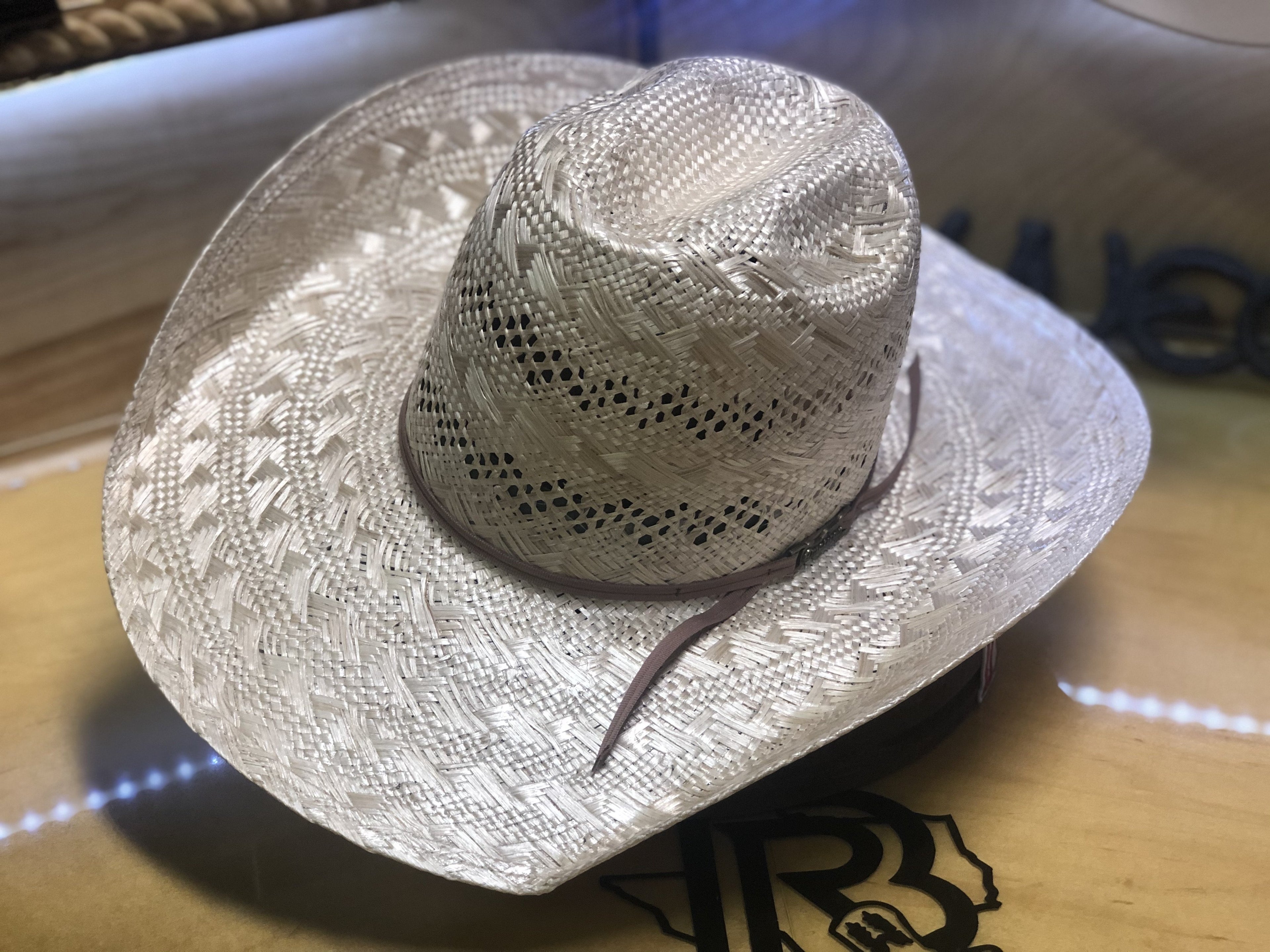 “ 1804 “ | AMERICAN STRAW COWBOY STRAW HAT SISAL 4 1/4