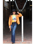 Denim bell bottoms