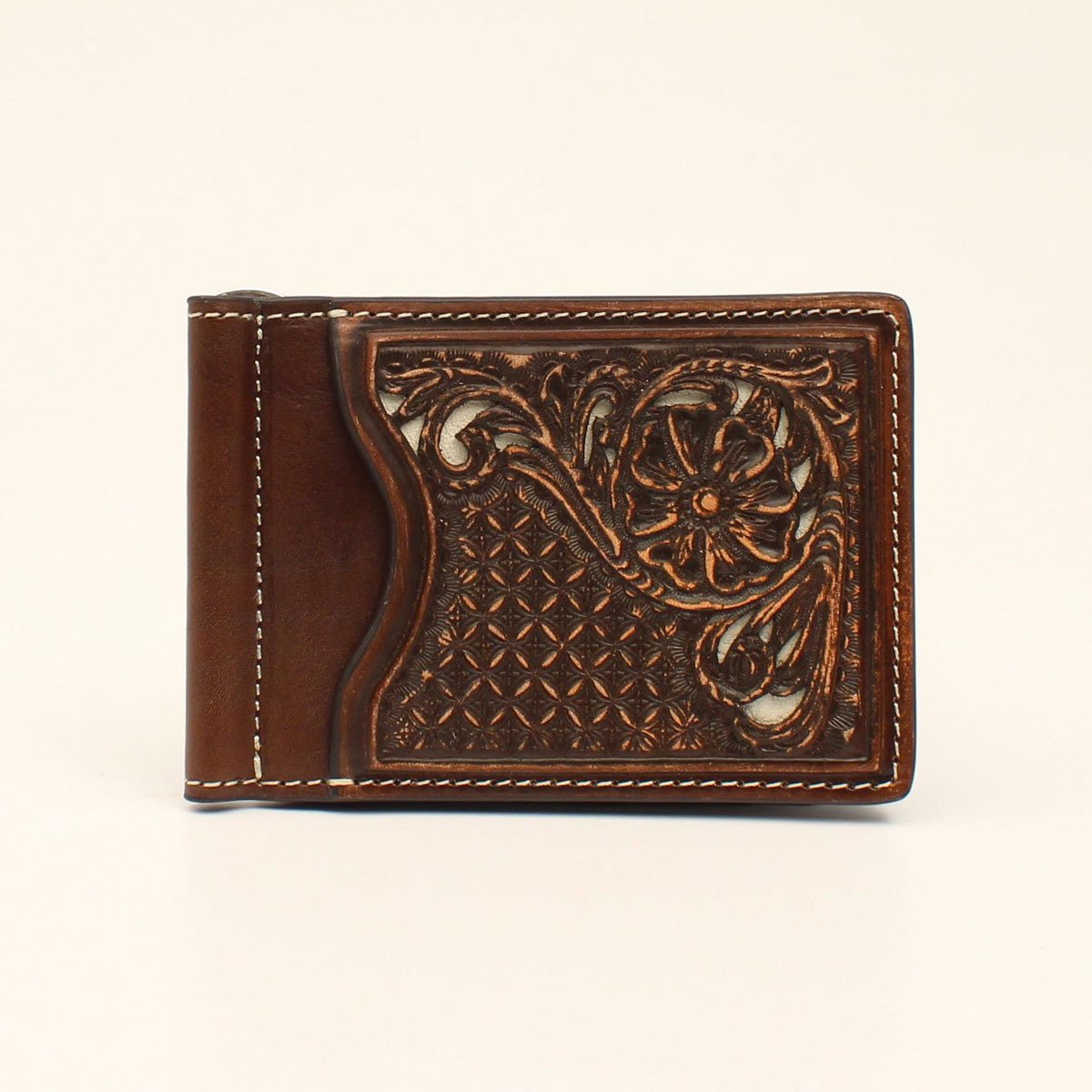 Nocona Mens Bifold Money Clip Tan N500003408