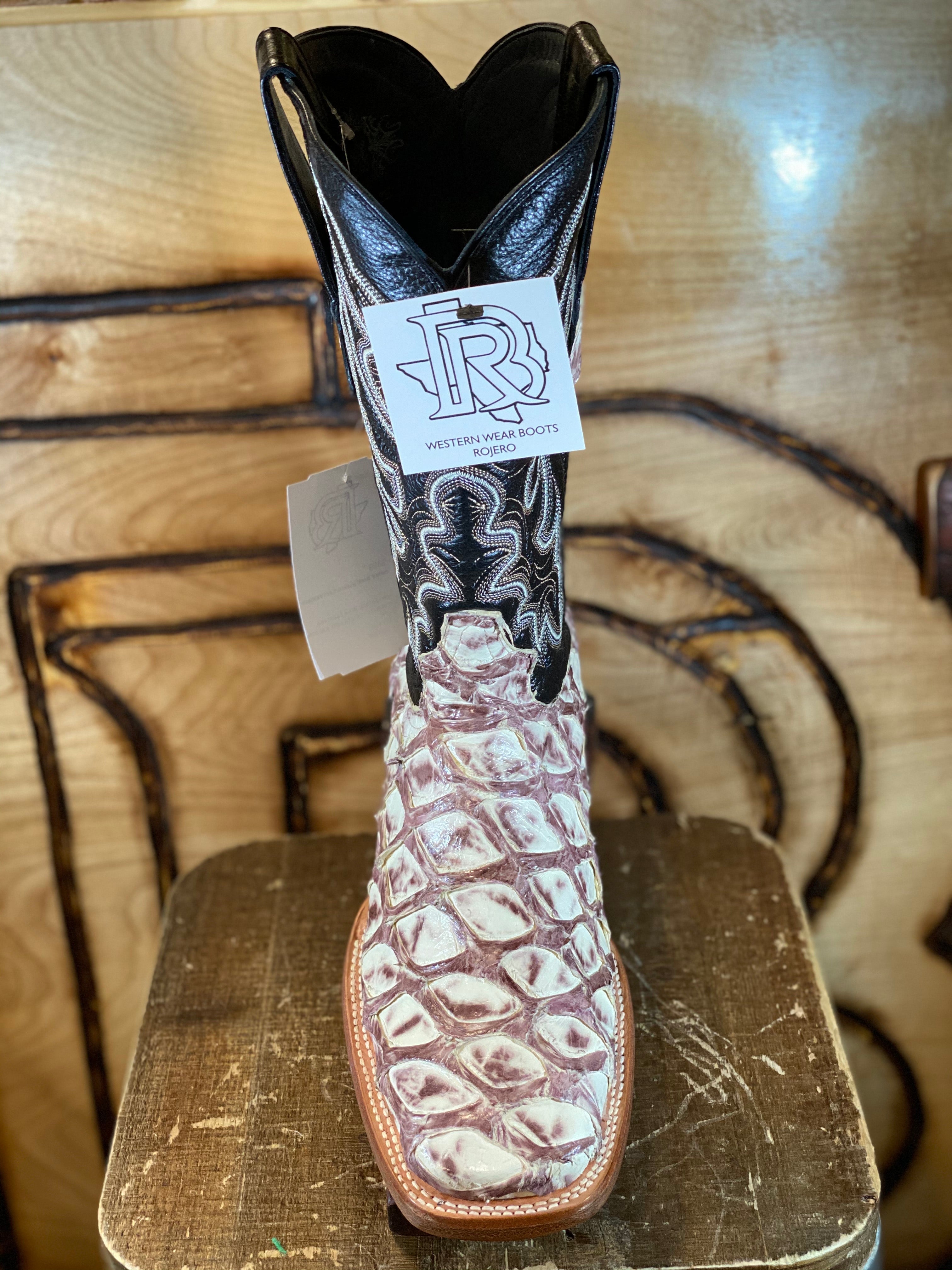 BIG BASS BOOTS | BONE COLOR  SQUARE TOE ORIGNAL