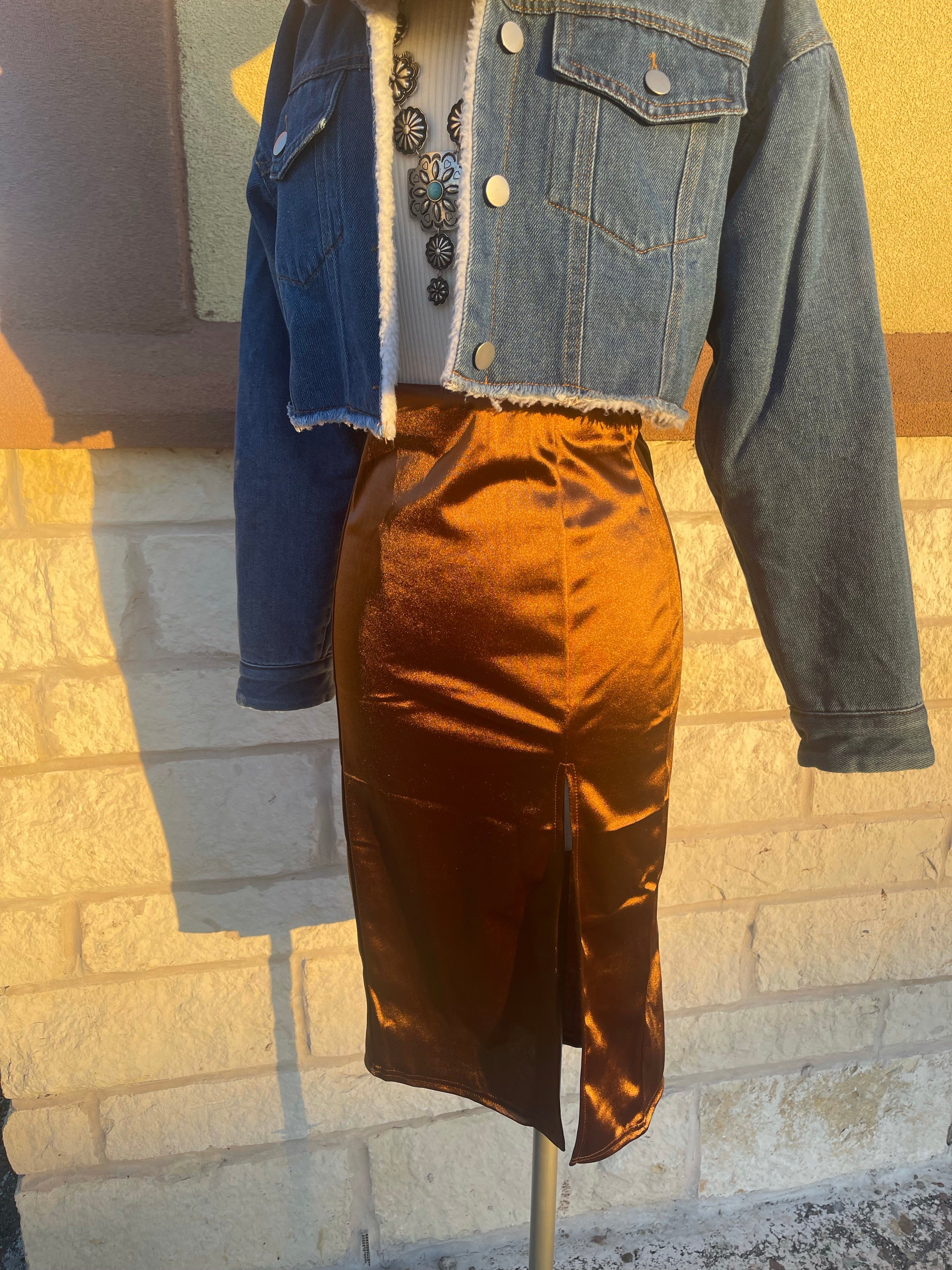 BROWN SKIRT