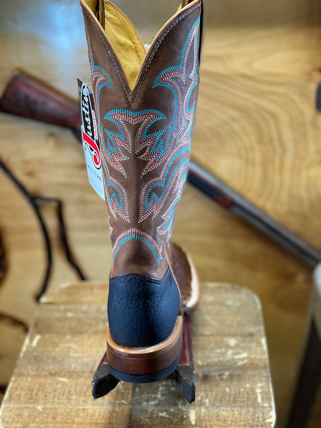 8577 JUSTIN BOOTS ®️ ORIGNAL TABACO OSTRISH BOOTS