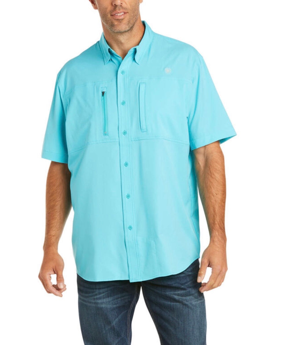MEN'S ARIAT VENTTEK CLSSC SS SHIRT AQUA (10034963)