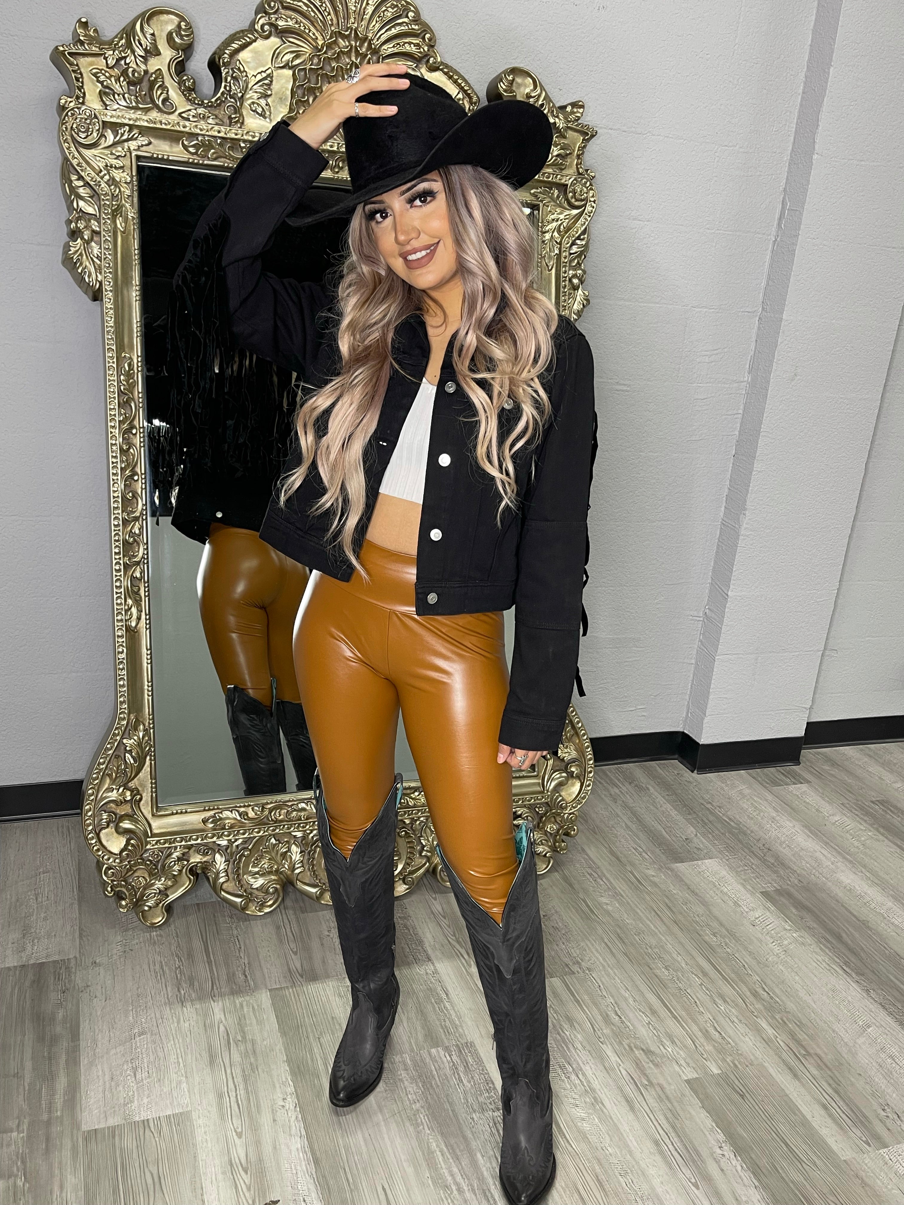 FRINGE BLACK JACKET