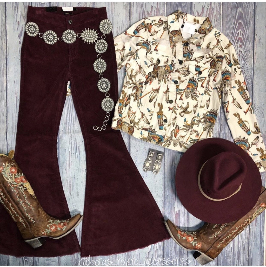 Plum Bell bottoms