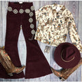 Plum Bell bottoms