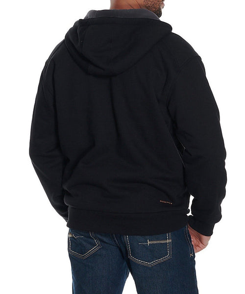 ARIAT MEN'S REBAR ALL -WTHR FULL ZIP HOODIE BLACK (10027833)