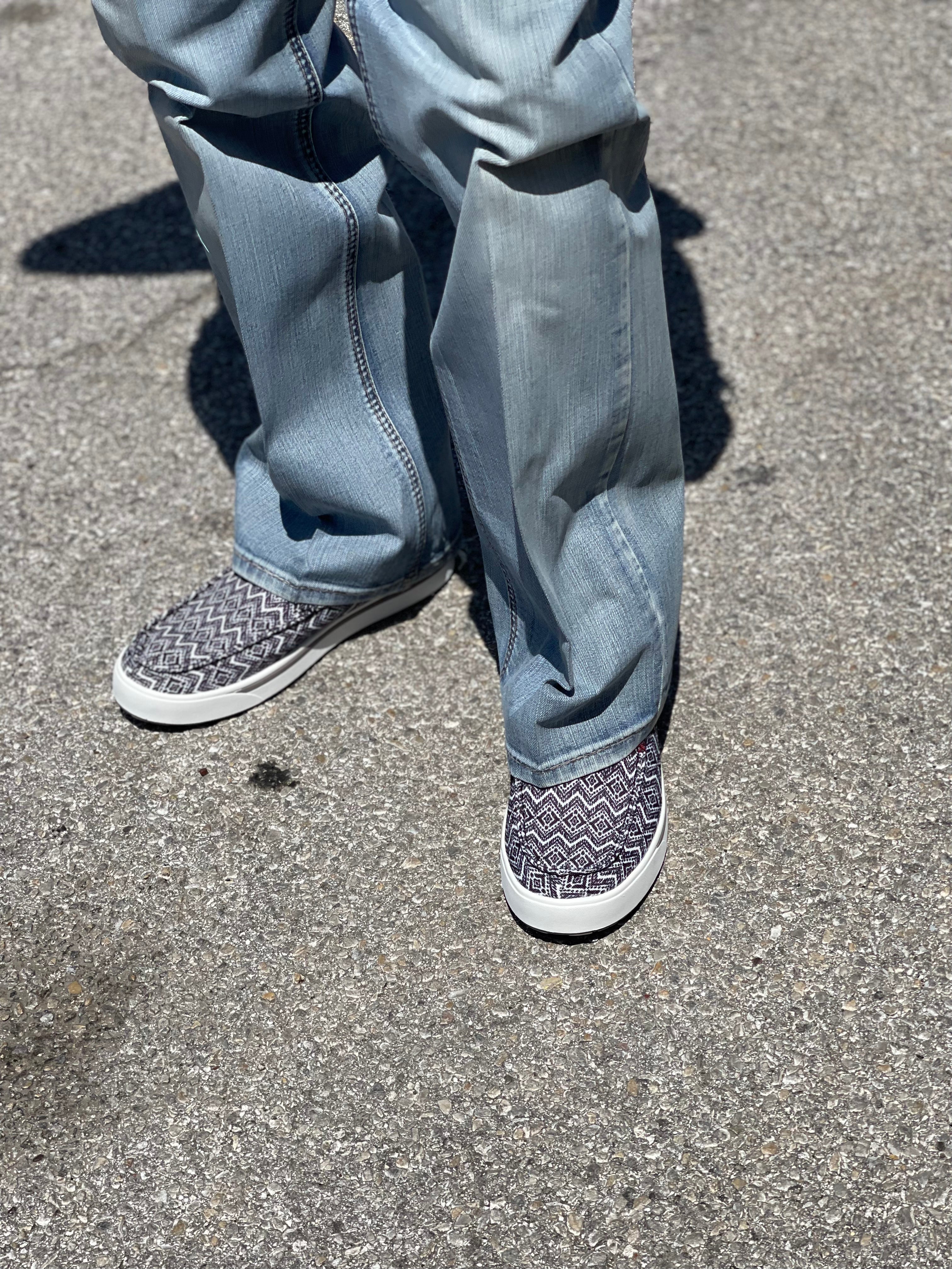 “ Mason “ | MEN'S TWISTED X SHOES GREY AZTEC COWBOY SHOES MHYC027