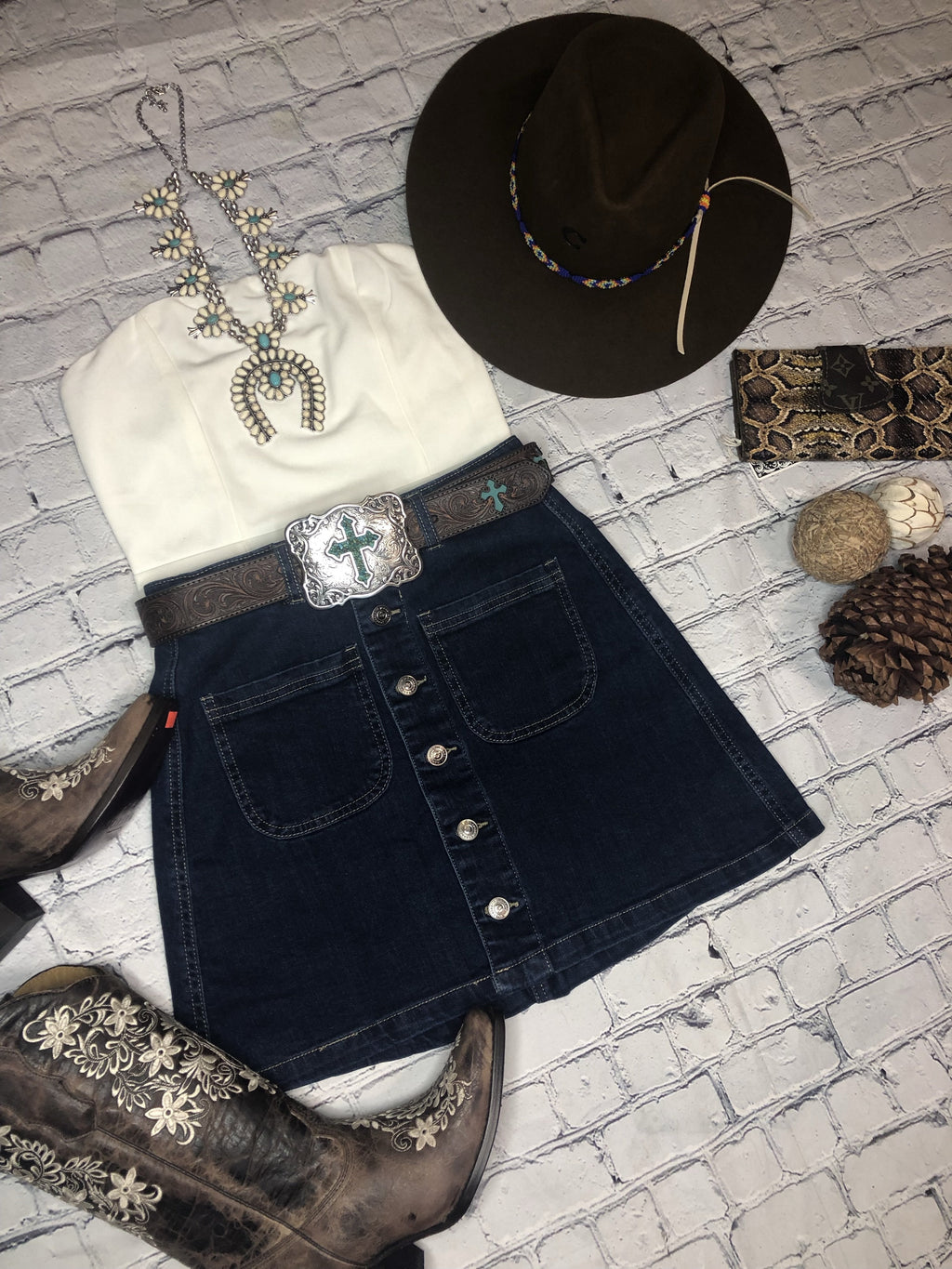 Vera Denim skirt
