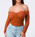 HEIDI TOP (BROWN)