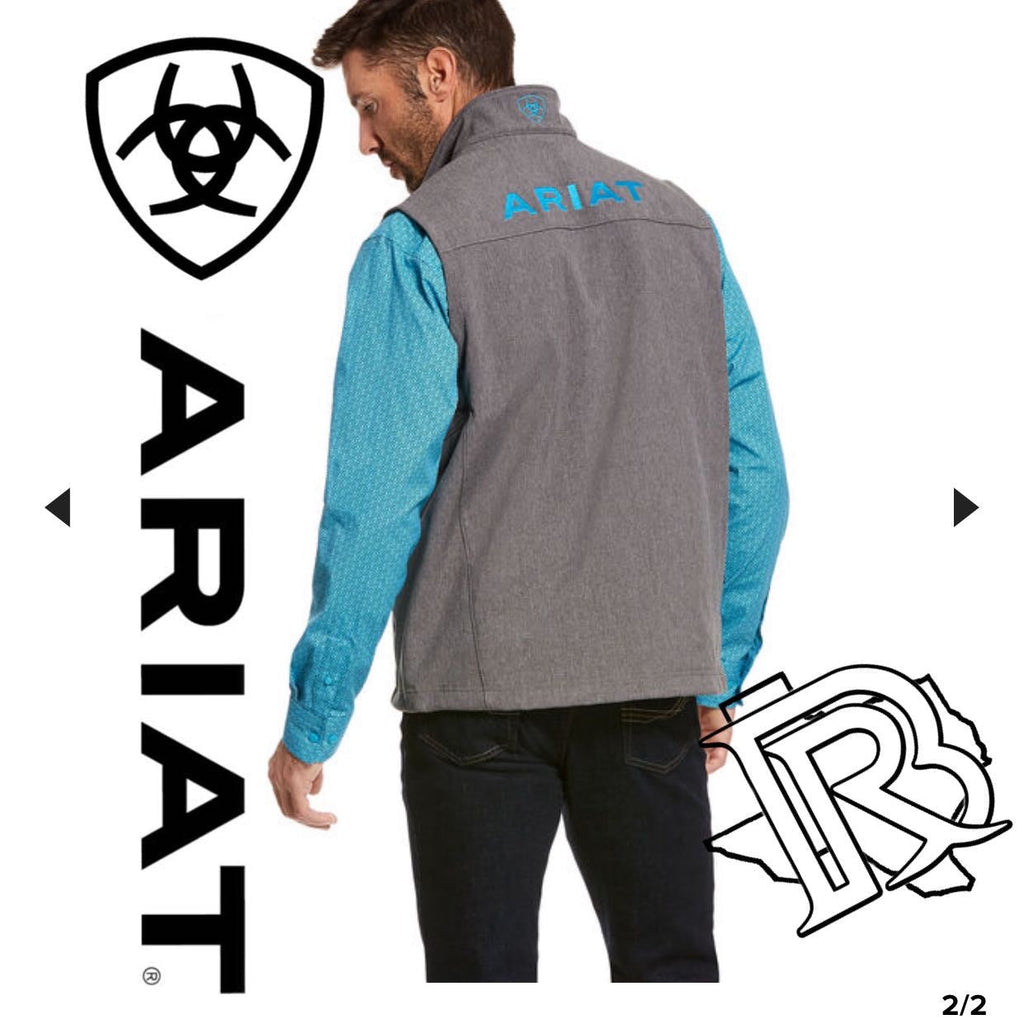 MEN'S ARIAT BLUE Logo Softshell 2.0 Vest 10028322