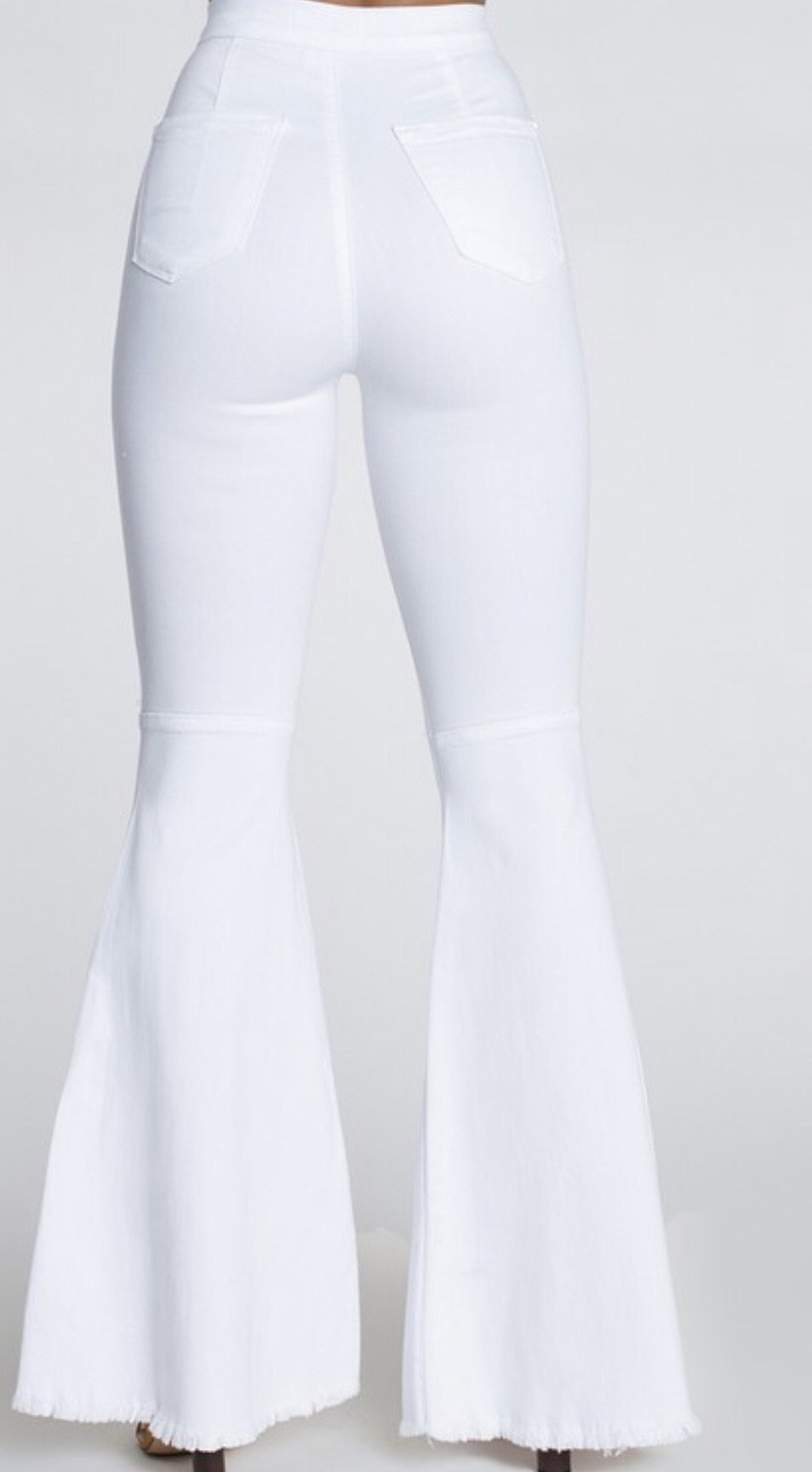 White bell bottoms