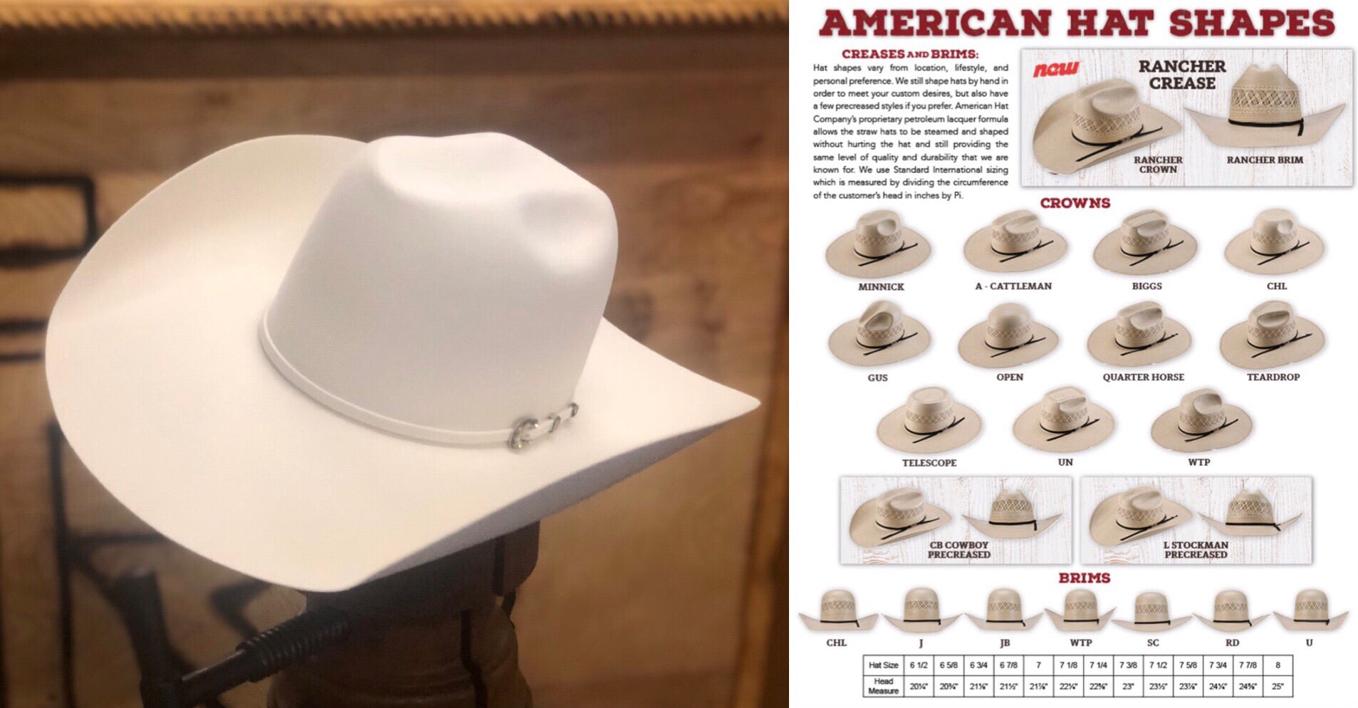 6X  WHITE | AMERICAN HAT FELT COWBOY HAT