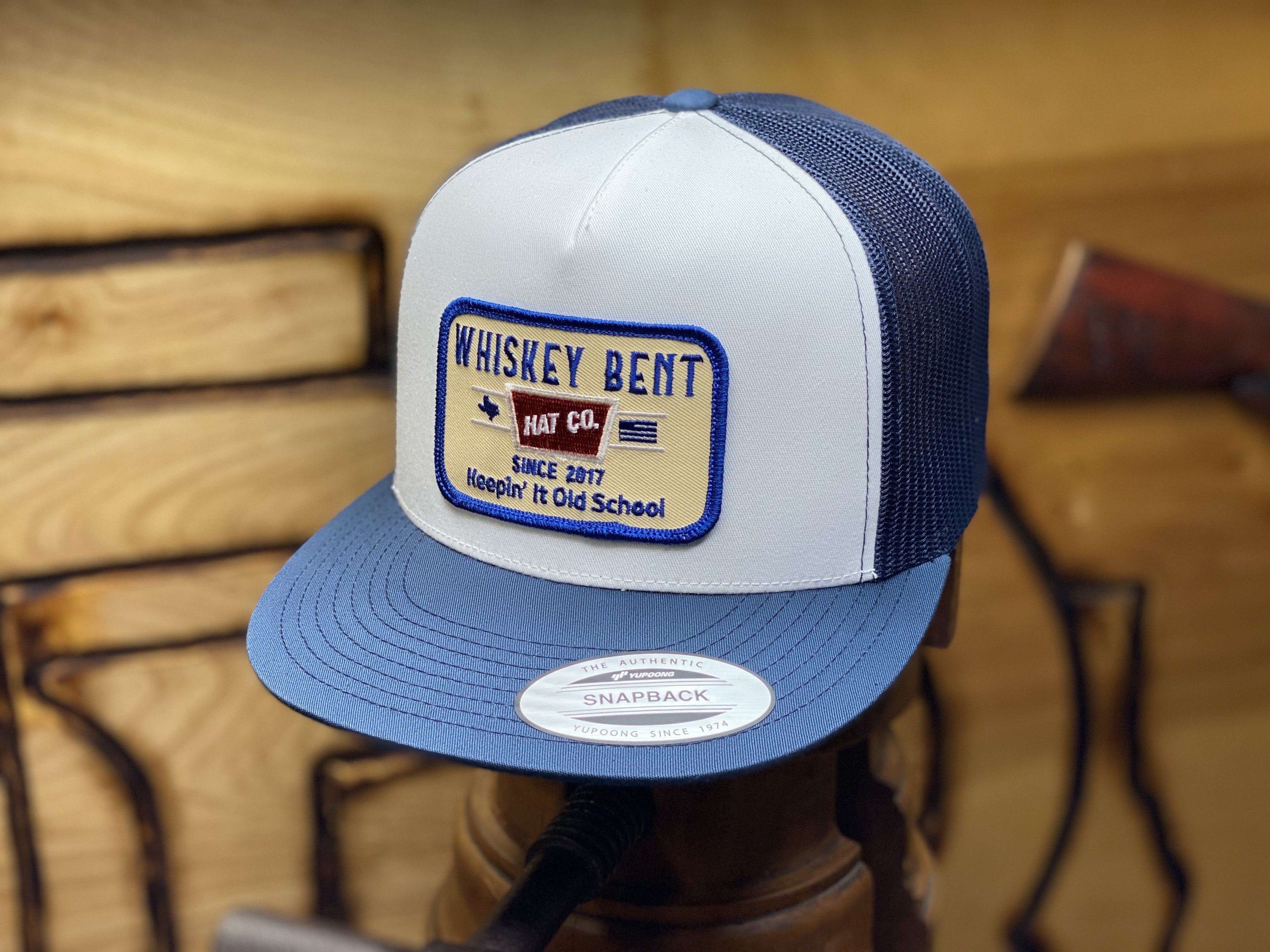WHISKEY BENT HAT CO : BREWSKI NAVY WHITE