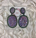 Pink panache earrings