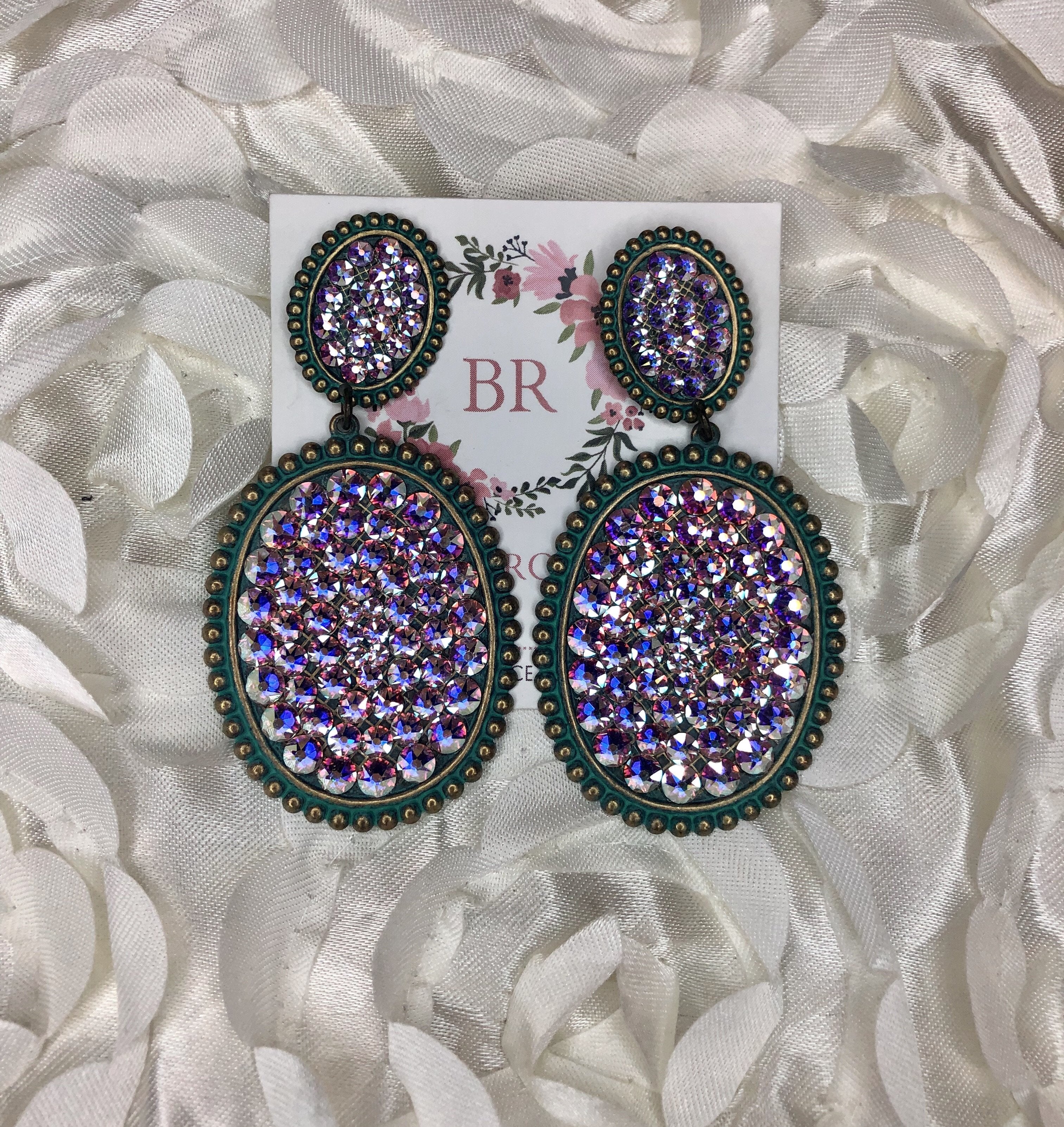 Pink panache earrings