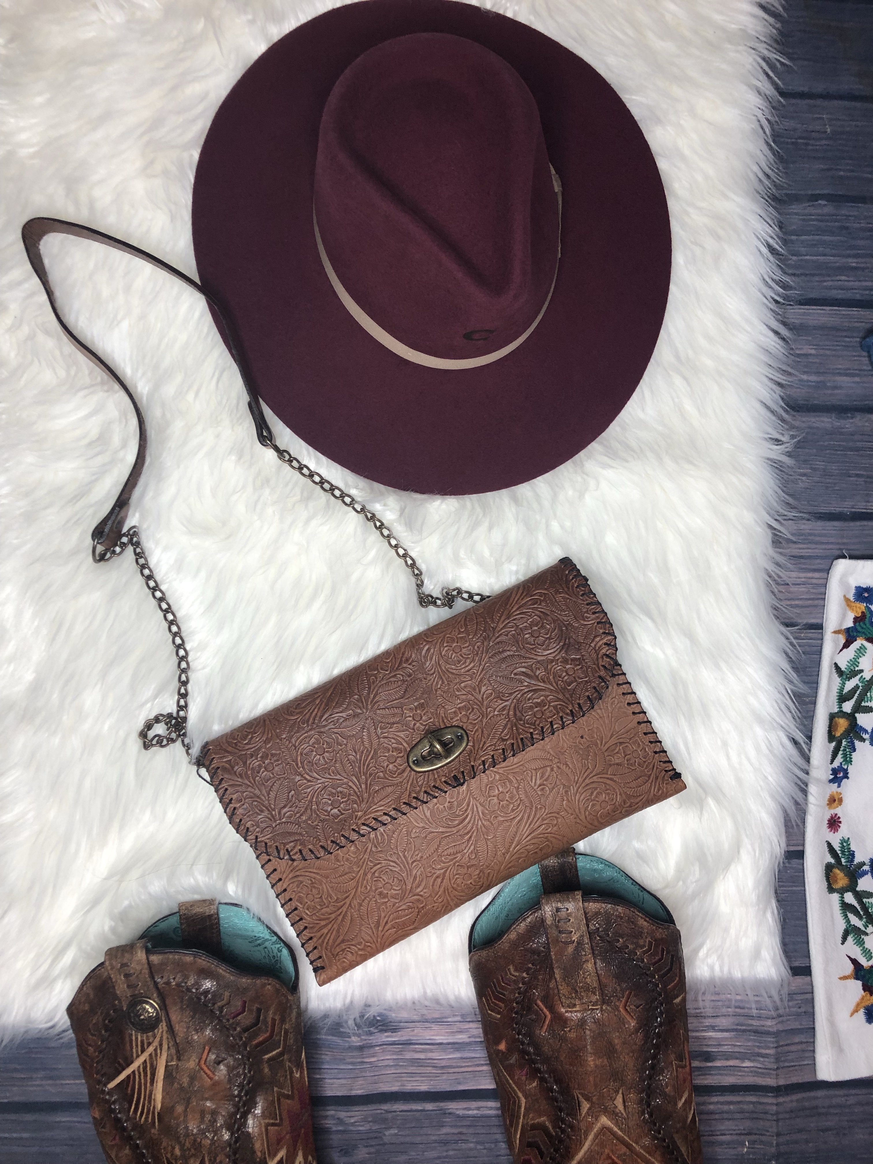 Printed crossbody bag