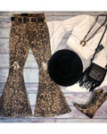 Cheetah bell bottoms