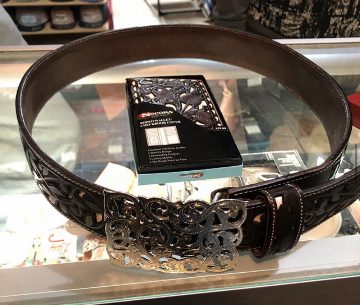 Size 36 with belt buckle