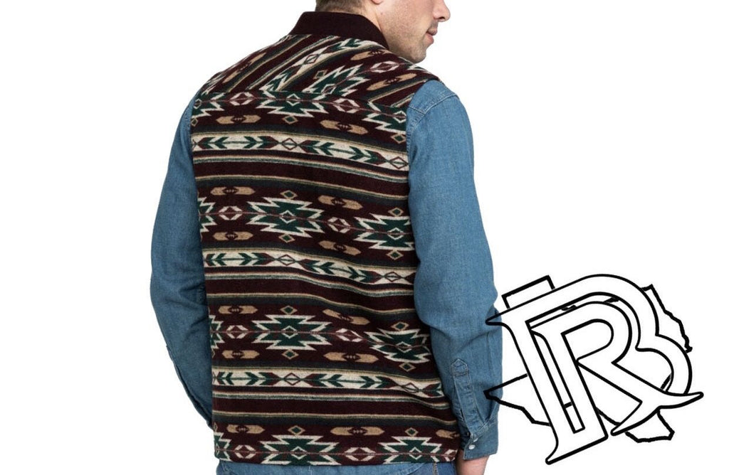 Powder River Outfitters Aztec Men Vest