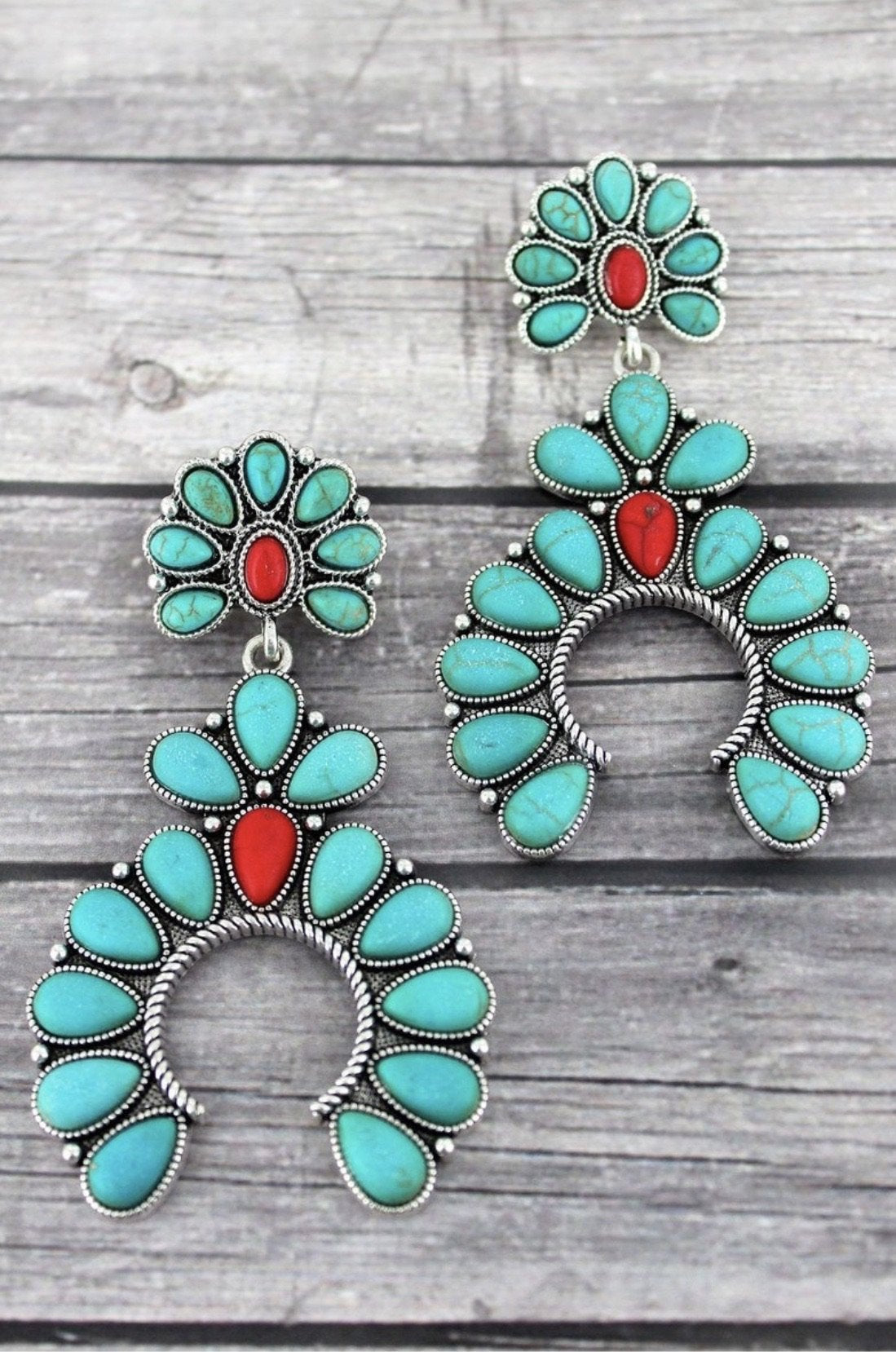 Squash blossom earrings
