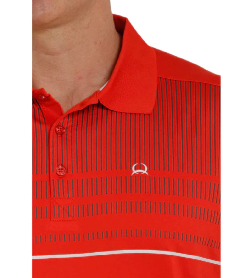 MEN’S SHORT SLEEVE  ARENAFLEX POLO RED | MTK1834002