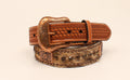 NACONA BELT 1-1/2" Wide Genuine Calf Hair Strap  Rhinestones  N2412508