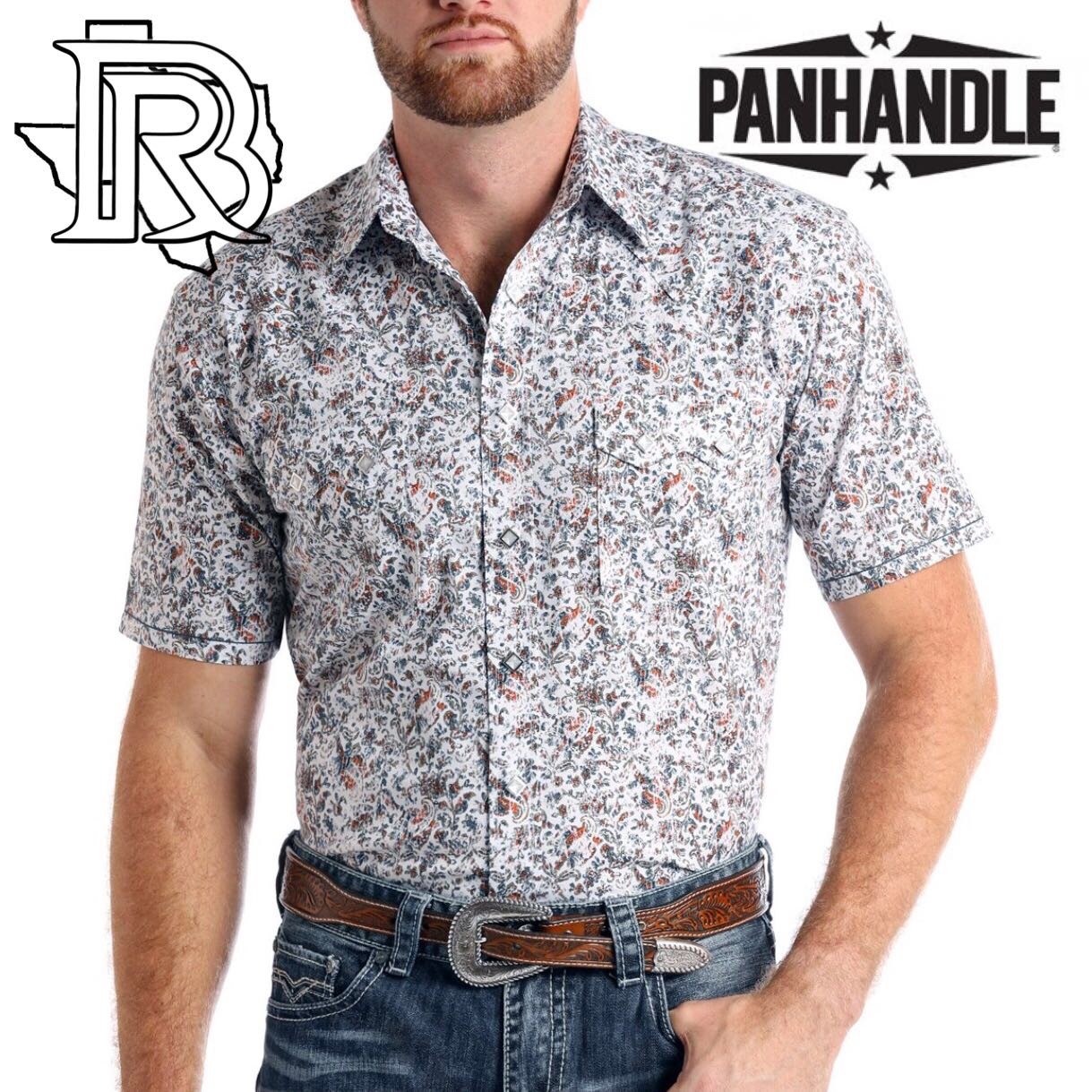 Panhandle slim paisley pearl snap shirt r1s9430