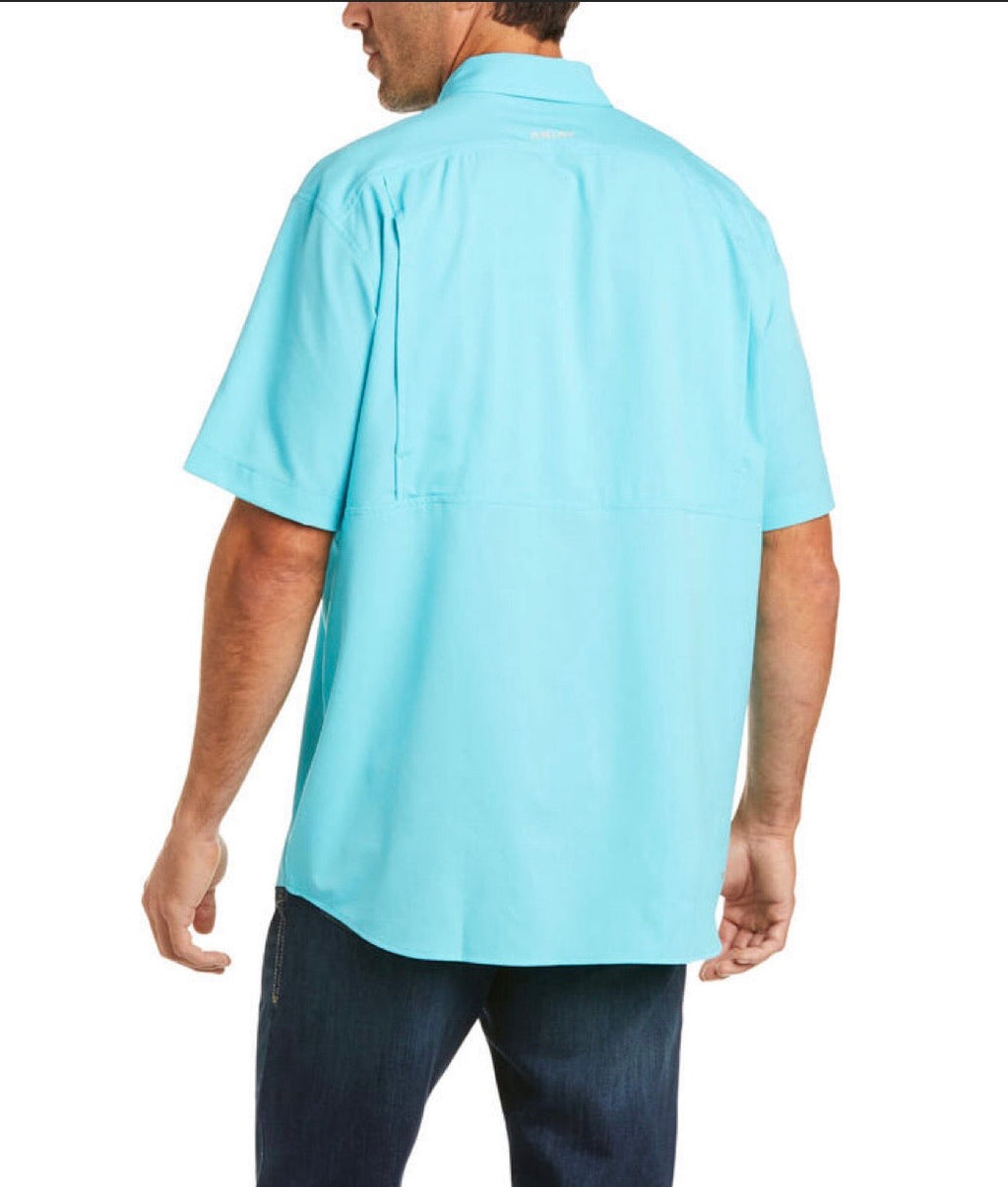 MEN'S ARIAT VENTTEK CLSSC SS SHIRT AQUA (10034963)