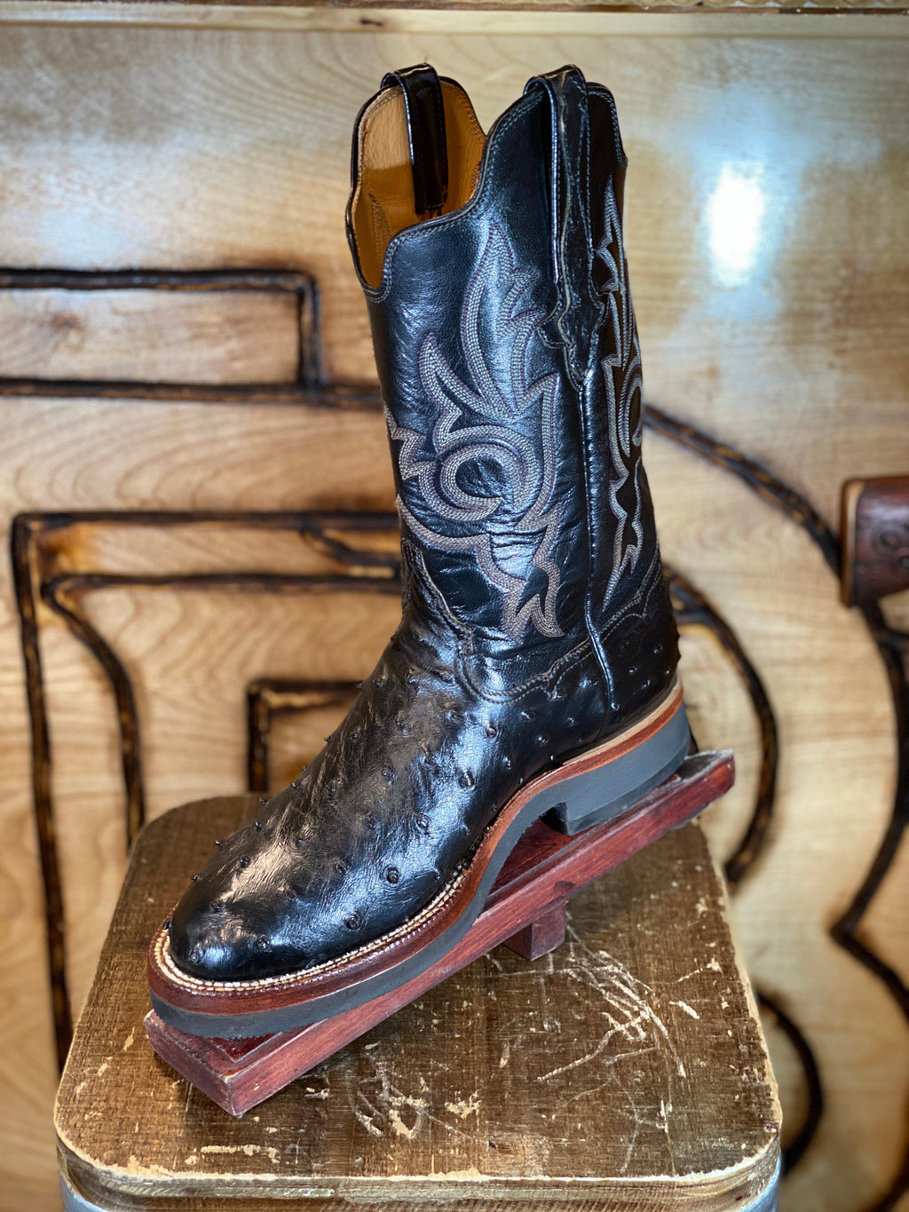 8 1/2 ORIGNAL OSTRISH ROPER BOOT Black