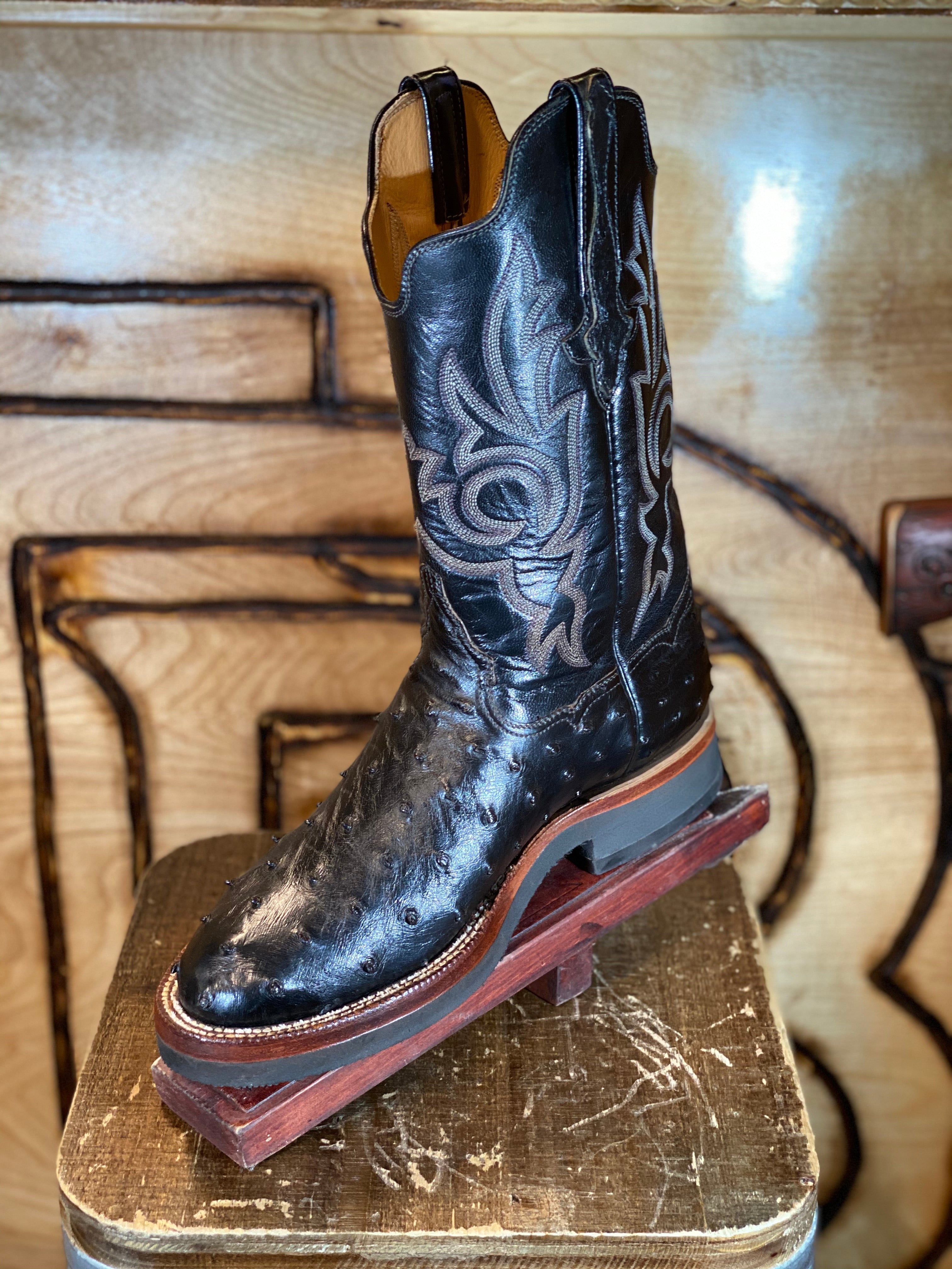 8 1/2 ORIGNAL OSTRISH ROPER BOOT Black