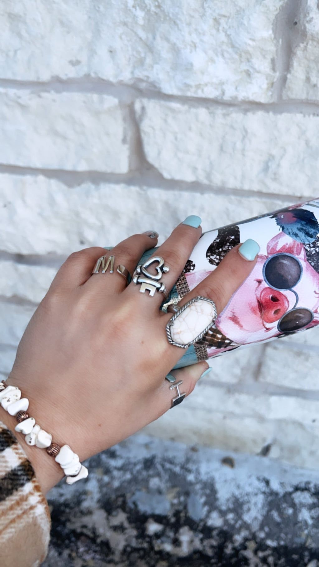 INITIAL RING SILVER