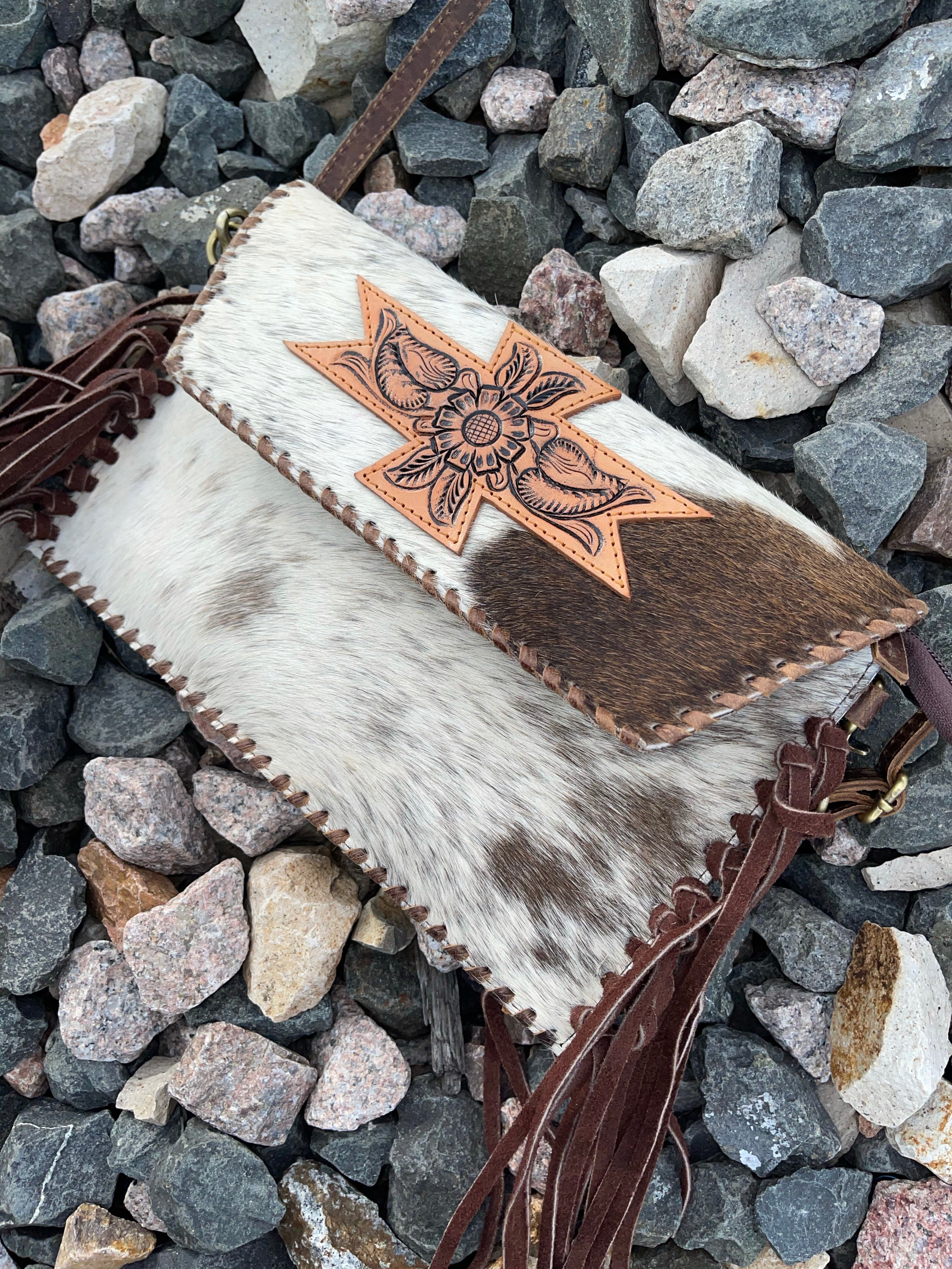 COWHIDE PURSE