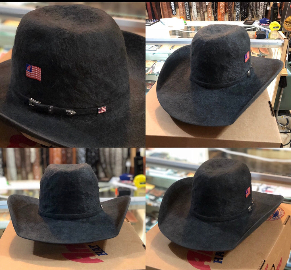 20X CHARCOAL GRIZZLY | AMERICAN HAT FELT COWBOY HAT