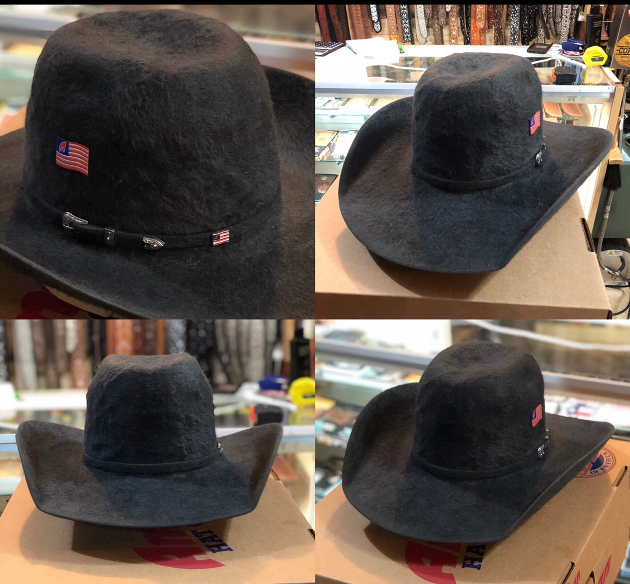 20X CHARCOAL GRIZZLY | AMERICAN HAT FELT COWBOY HAT