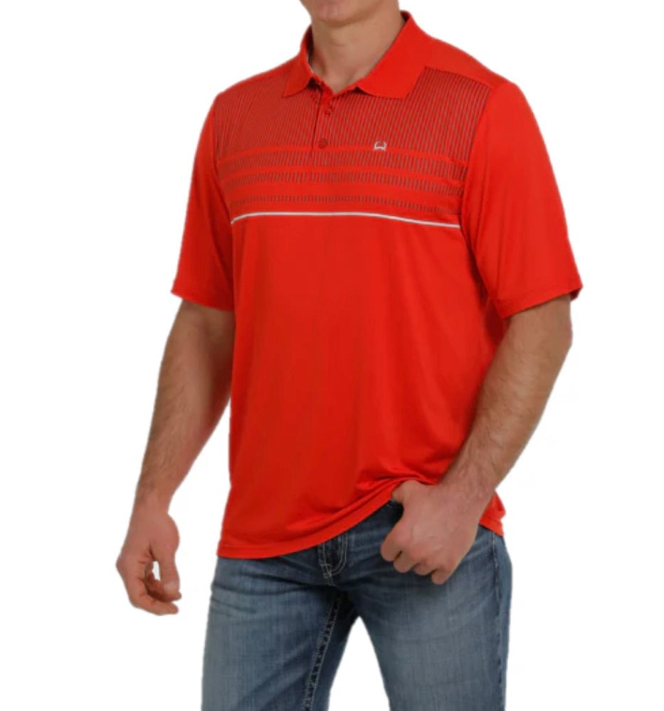 MEN’S SHORT SLEEVE  ARENAFLEX POLO RED | MTK1834002