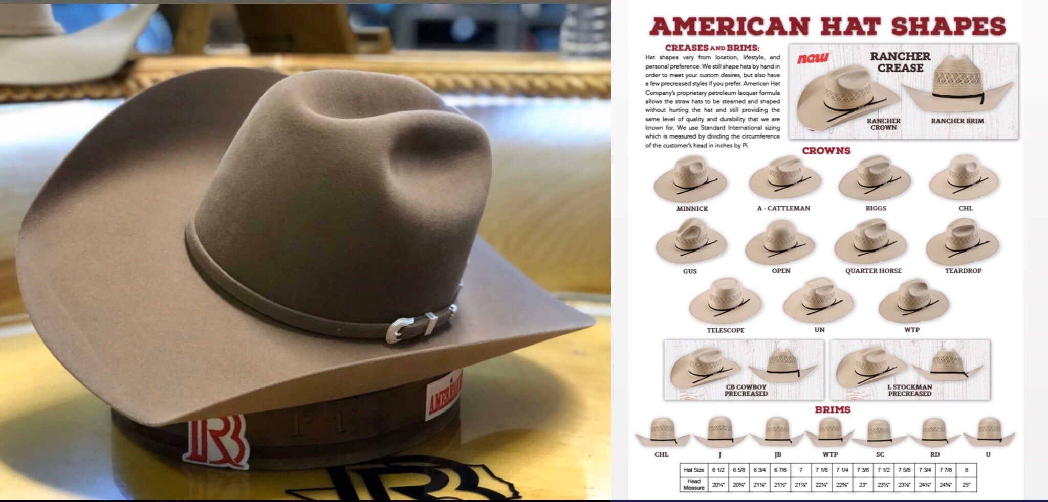 7x TUSCAN | AMERICAN HAT FELT COWBOY HAT