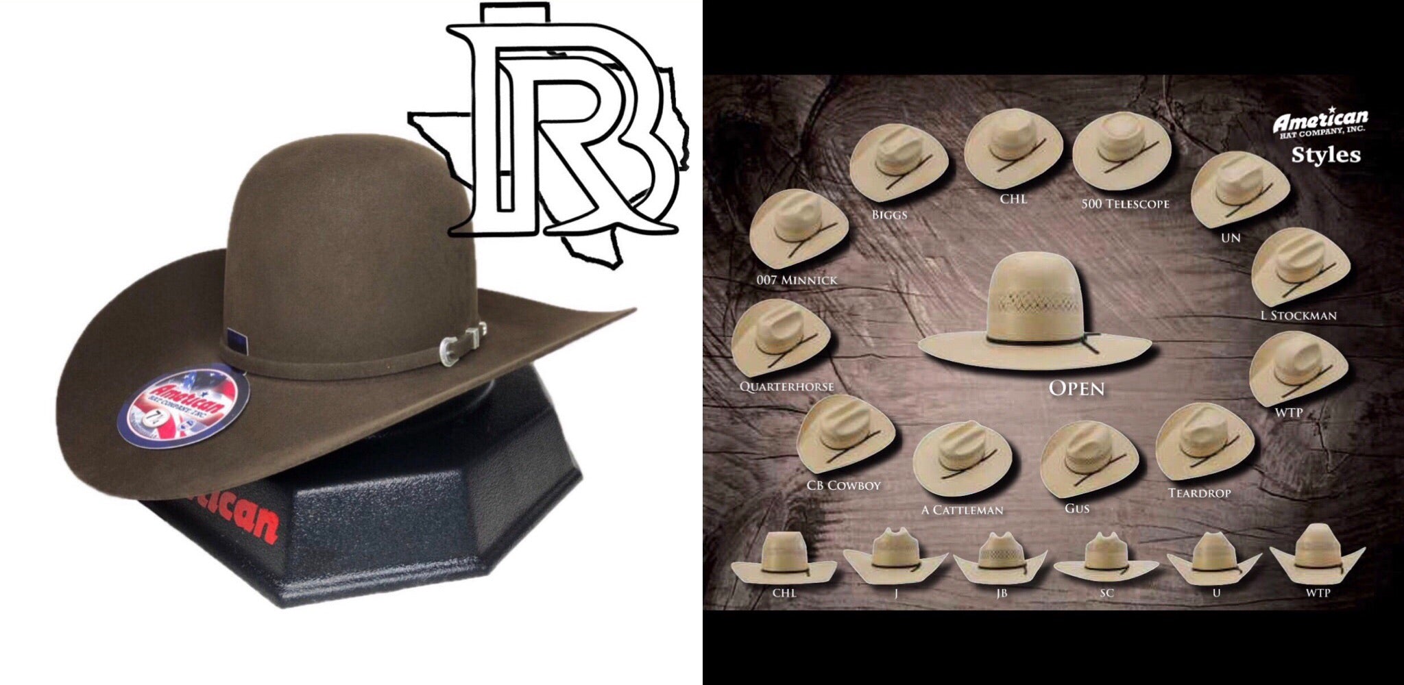 7X CHOCOLATE | AMERICAN HAT FELT COWBOY HAT