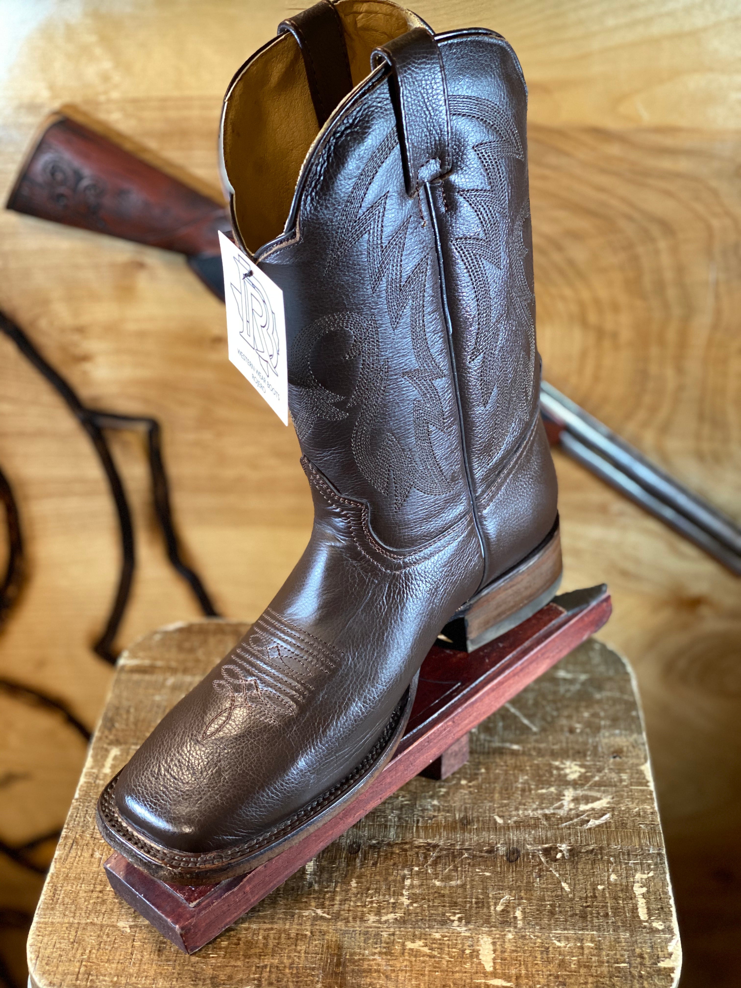 #8 EE USA DARK BROWN SQUARE TOE BOOT ‼️ON SALE‼️