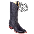 Caiman HornBack Wide Square Toe: Black