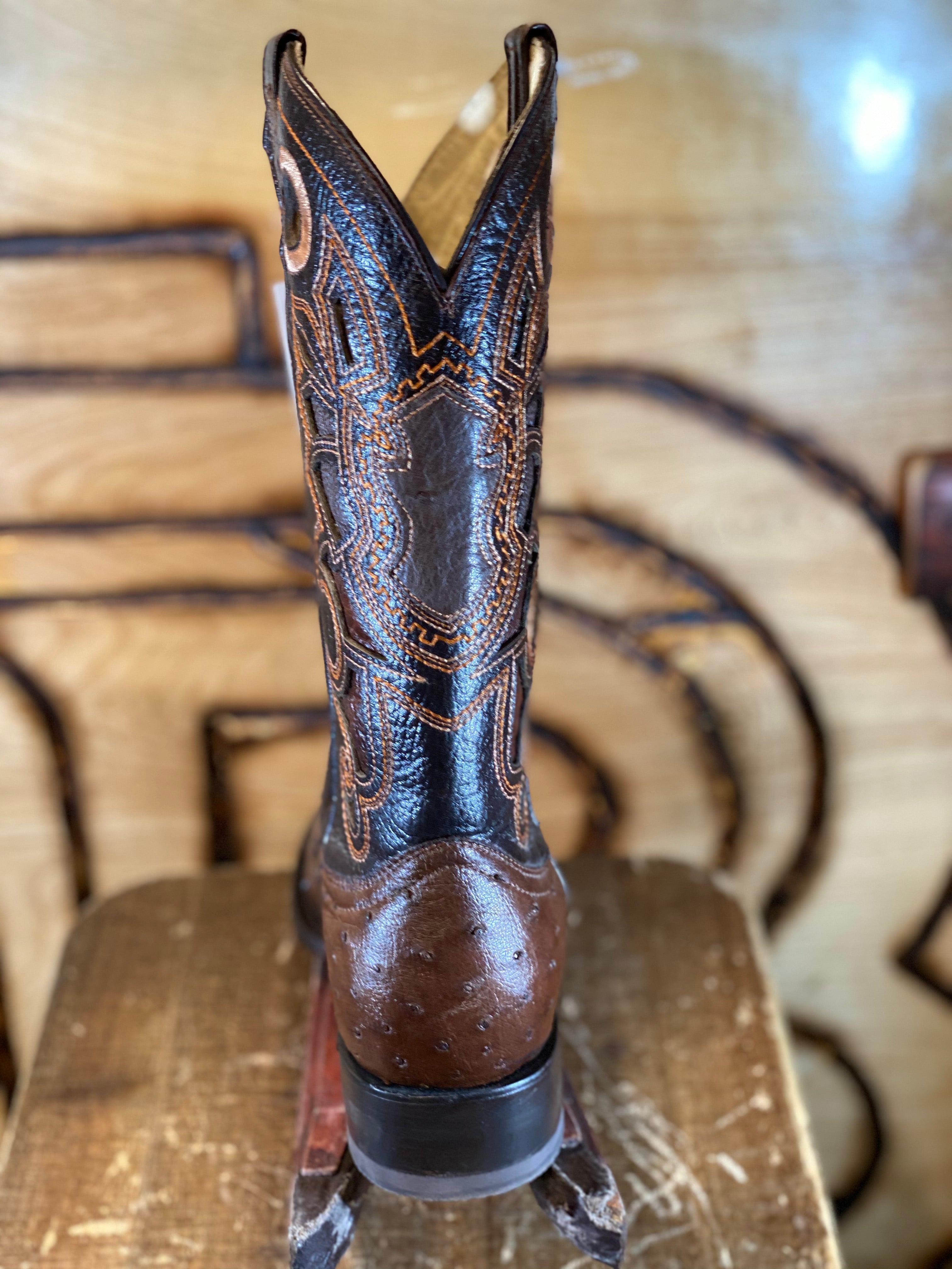 #8 USA ORIGNAL OSTRISH BOOTS Tabaco