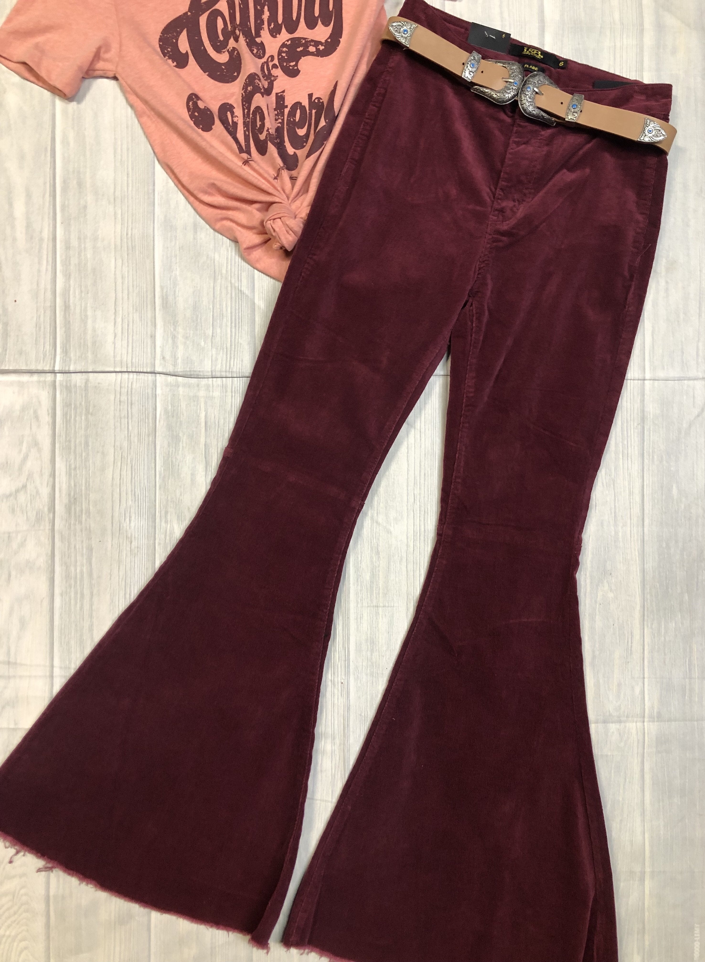 Plum Bell bottoms