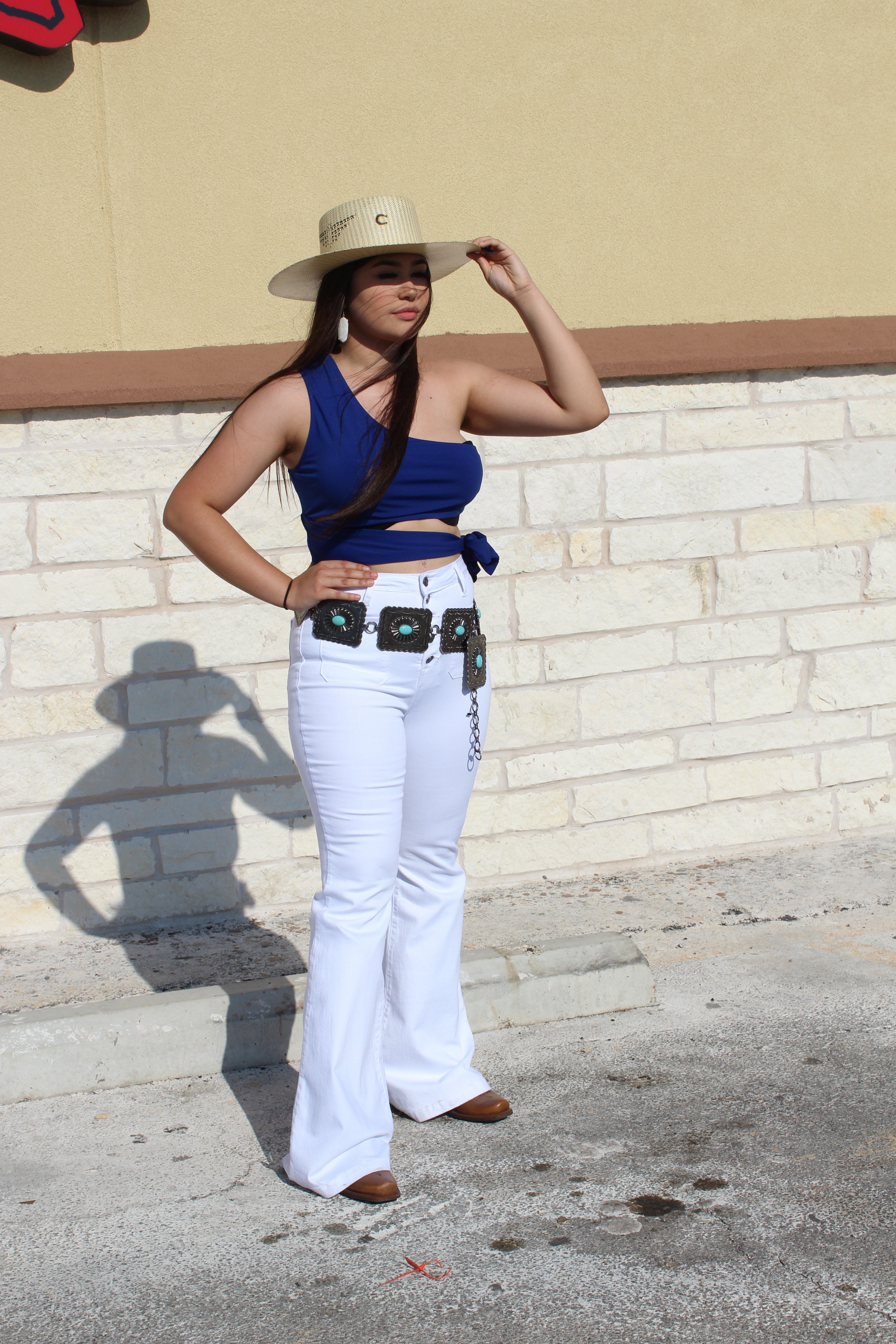 White bell bottoms