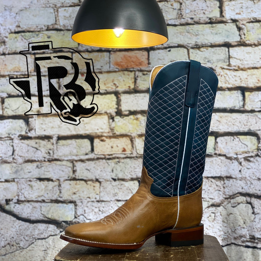 LEATHER TEXAS HAY | MEN SQUARE TOE BOOT MOH242