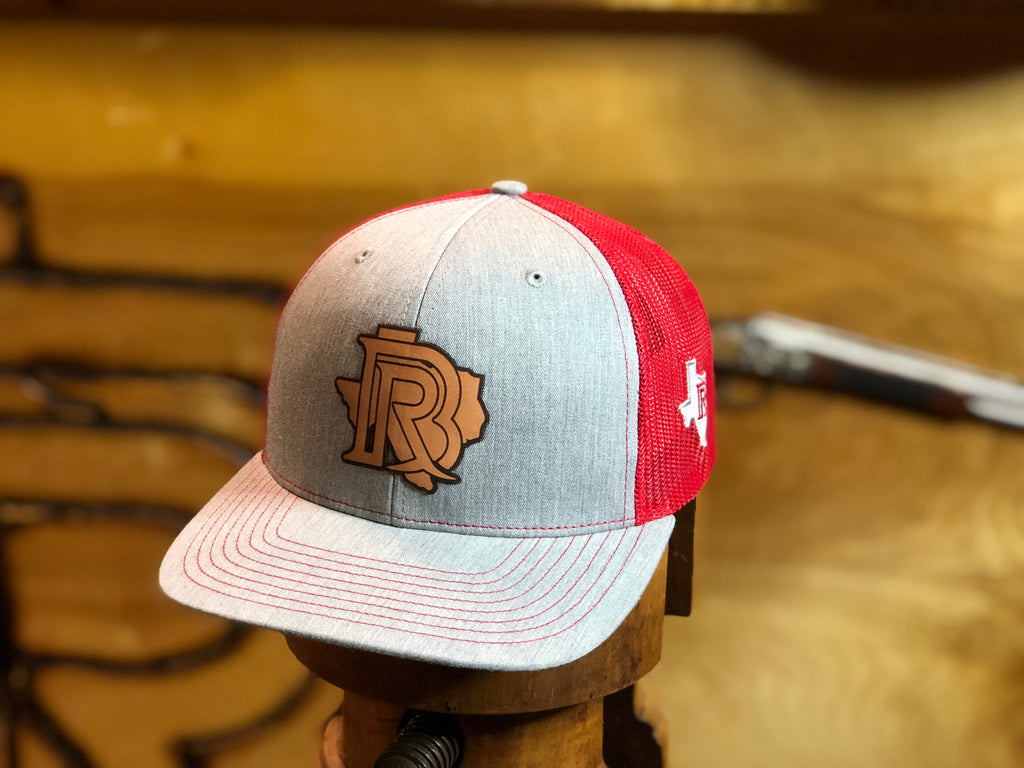 BR CAP Denim/Red - LEATHER PATCH EDITION