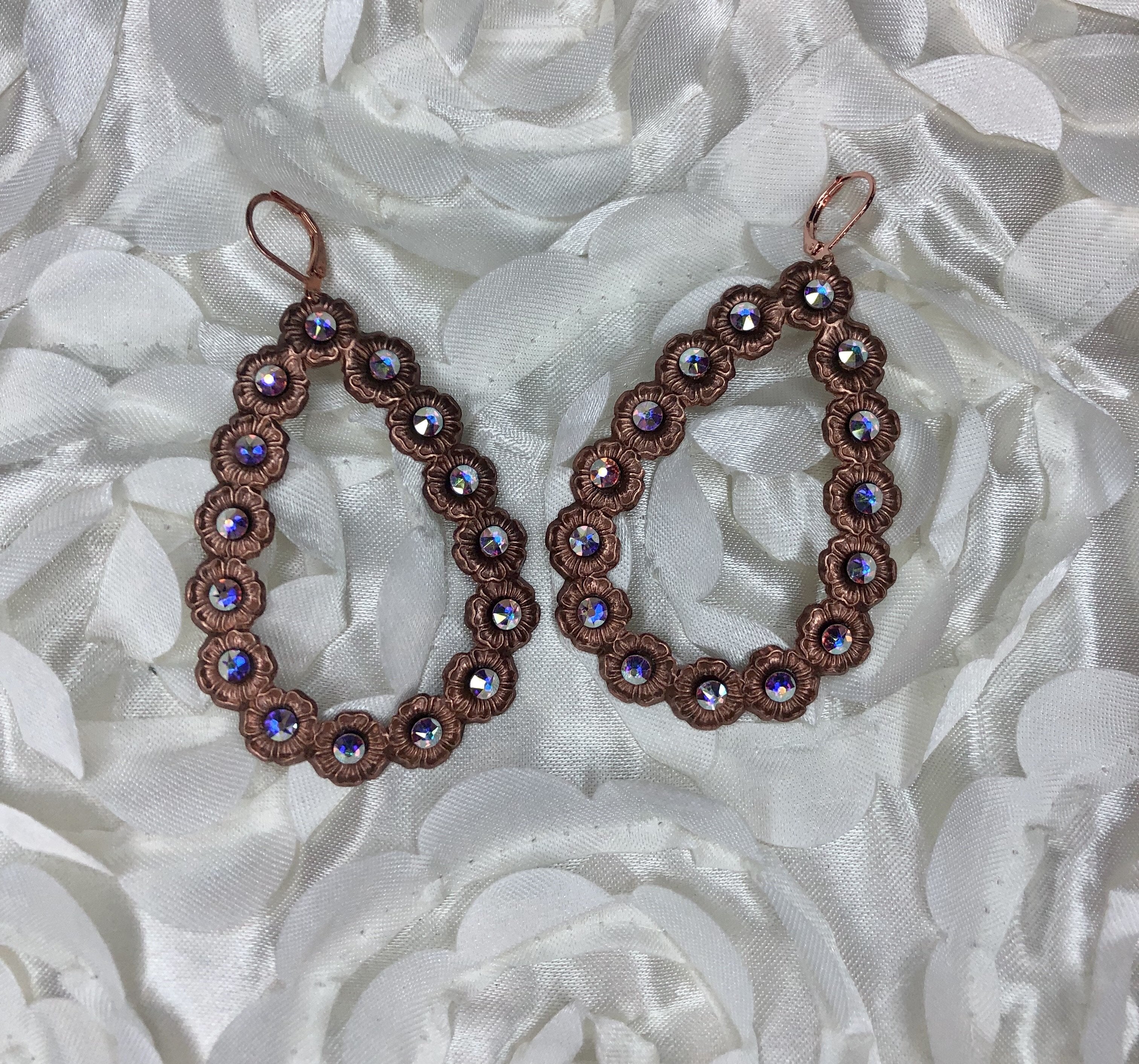 Pink panache earrings