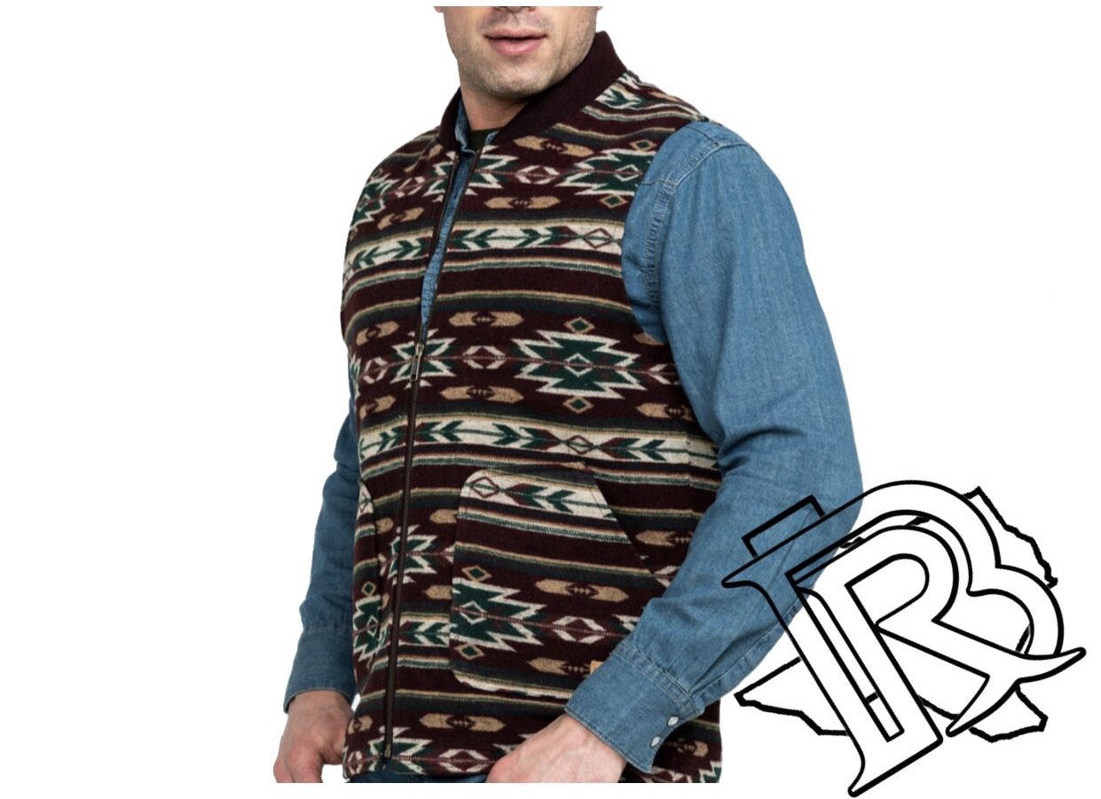 Powder River Outfitters Aztec Men Vest
