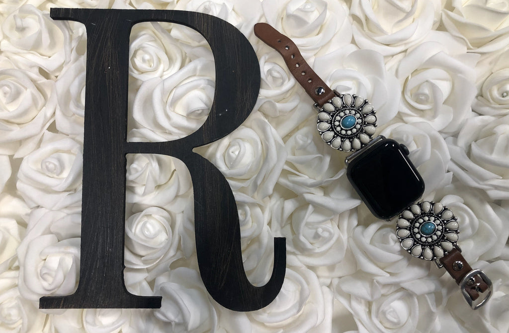 Apple Watch white flower band