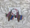 Texas cheetah print earrings