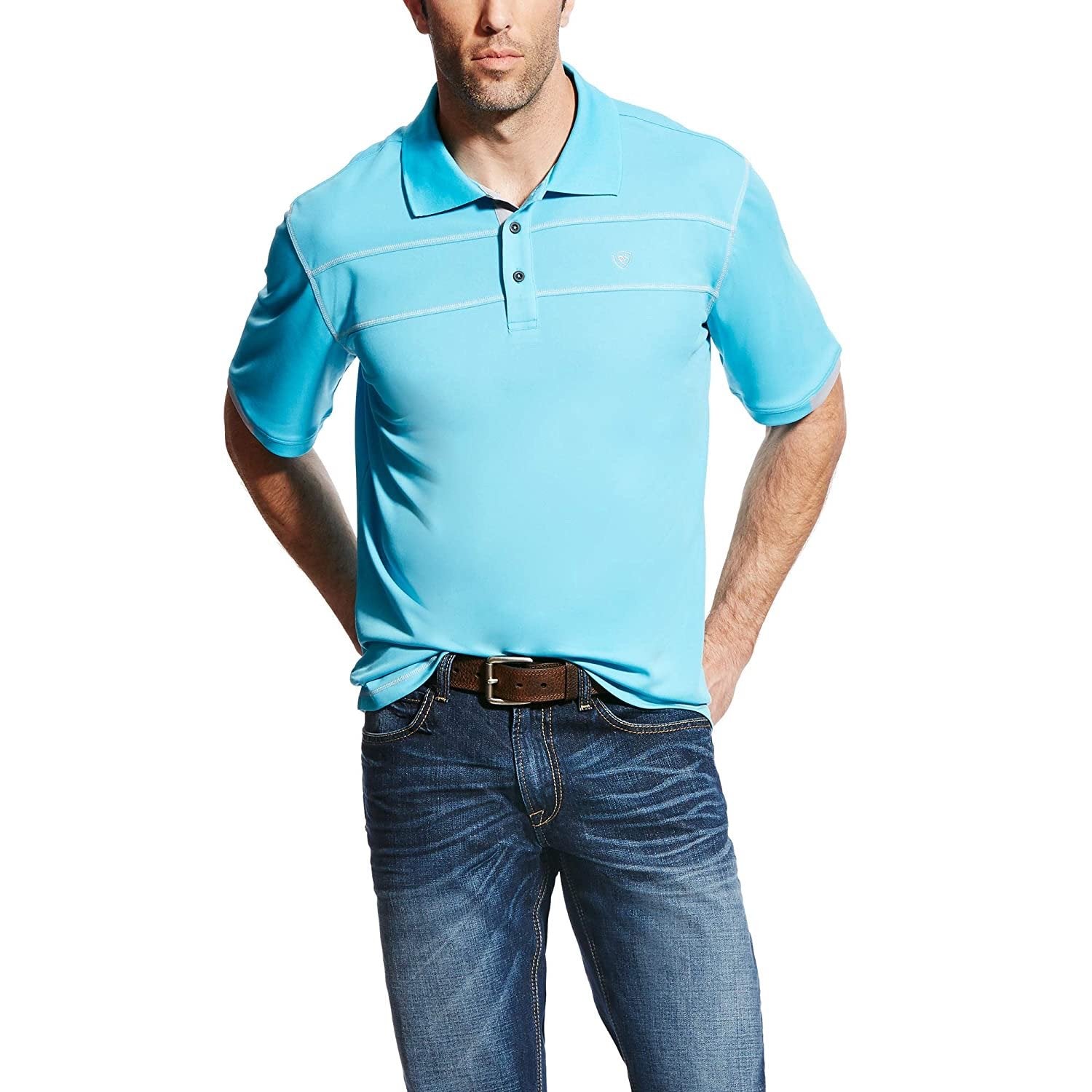 MENS ARIAT TEK WATERFALL POLO 10022020